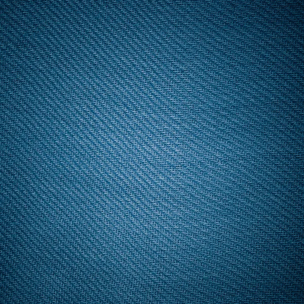 Closeup of blue fabric textile material as texture or background — Stock Photo, Image