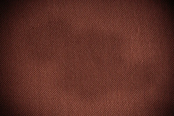 Closeup of brown fabric textile material as texture or background — Stock Photo, Image