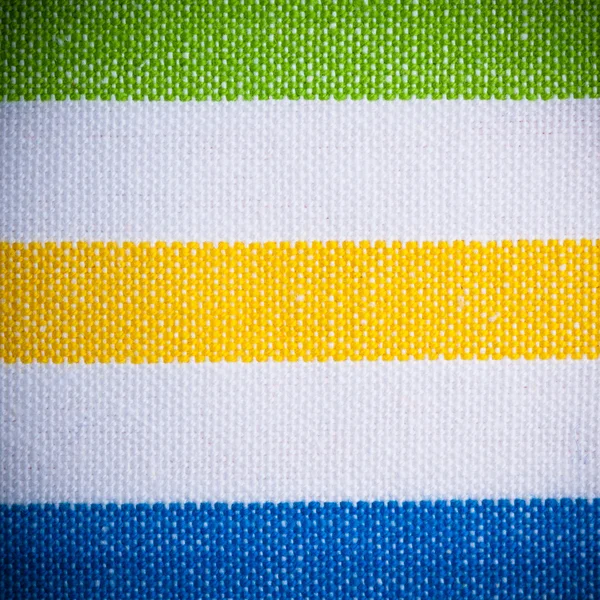 Arkaplan veya doku olarak renkli çizgili tekstil yakın plan — Stok fotoğraf