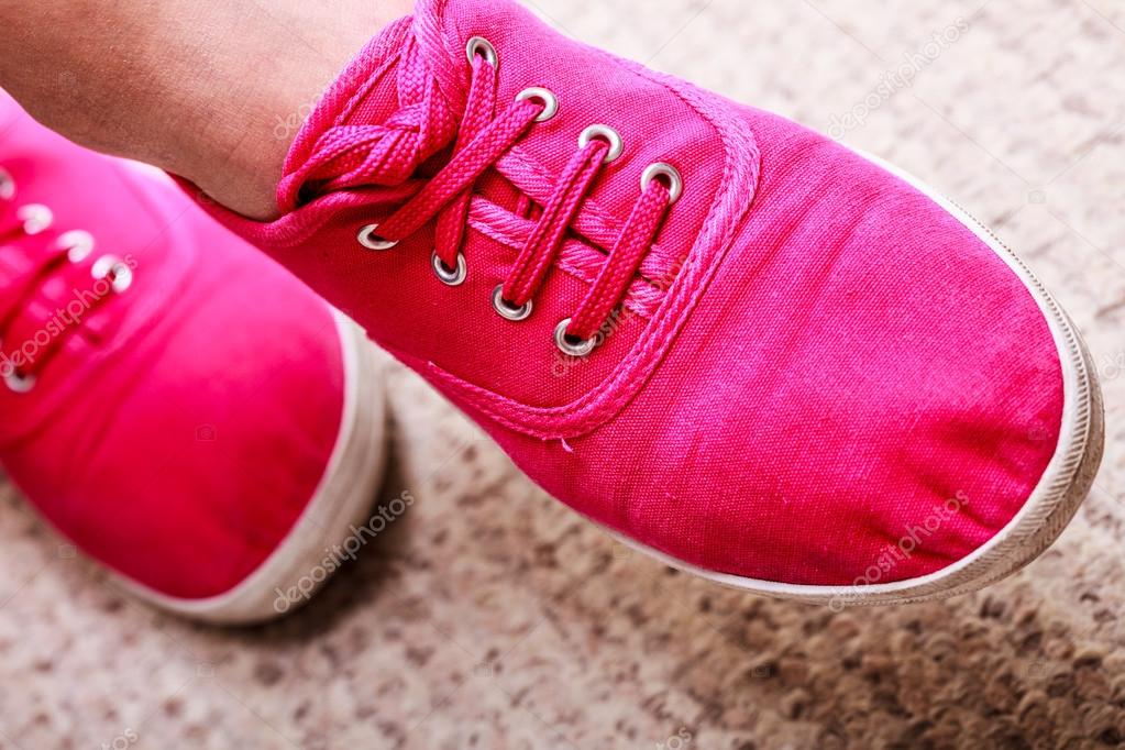 hot pink plimsolls