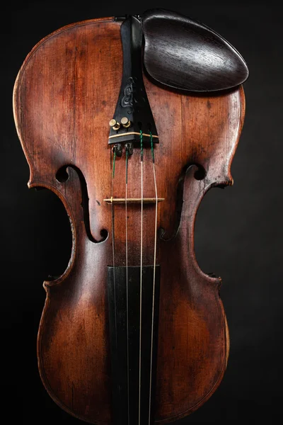 Gros plan de l'instrument à violon. Art de la musique classique — Photo