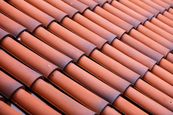 Red tiles roof texture architecture background — Stock Photo, Image