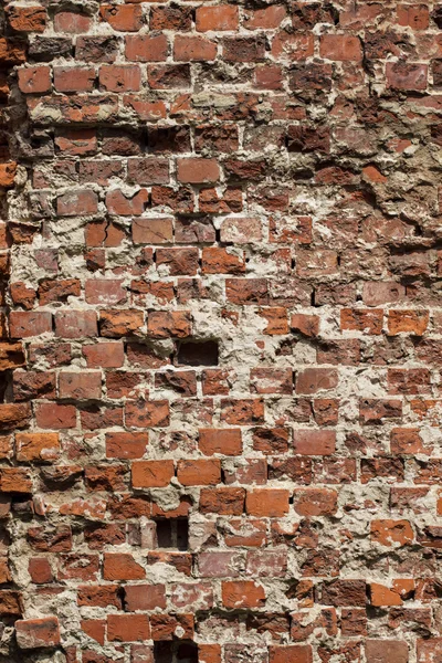 Bir tuğla duvar doku eski grungy arka plan — Stok fotoğraf