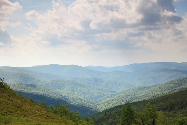 Zielona góra krajobraz w lecie — Zdjęcie stockowe