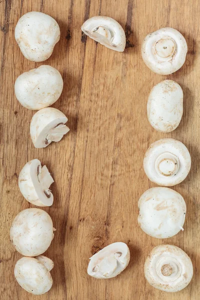 Verse witte champignons champigonons — Stockfoto