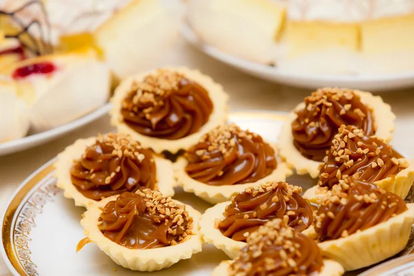 Süßes Essen. Toffee aromatisierte Cupcakes. — Stockfoto