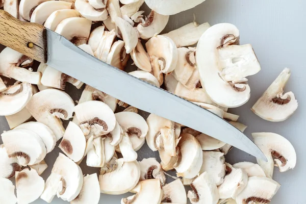 Verse witte champignons champigonons — Stockfoto