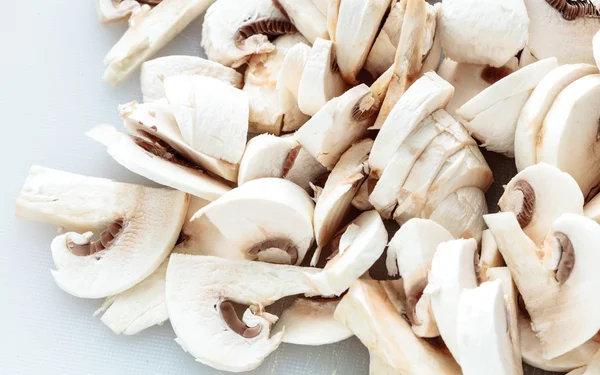 Verse witte champignons champigonons — Stockfoto