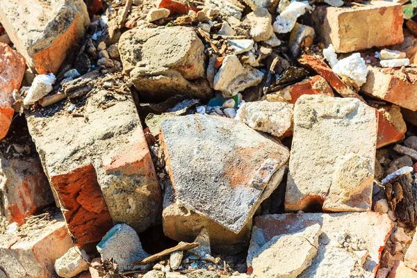 Closeup stack of old bricks. — Stock Photo, Image