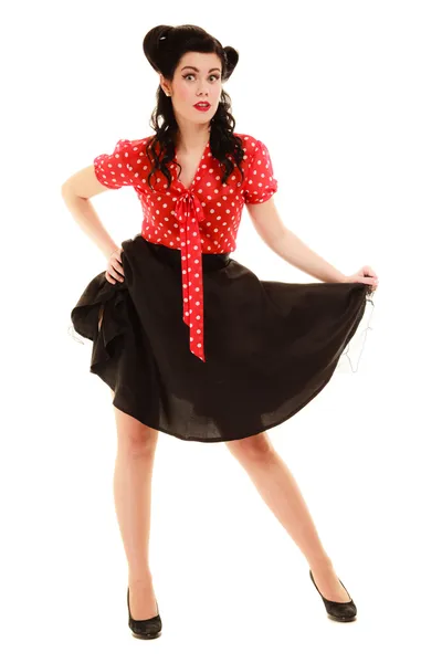 Full length of woman  in pinup style — Stock Photo, Image