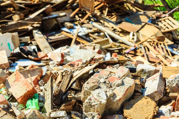 Nahaufnahme Stapel alter Ziegel. — Stockfoto