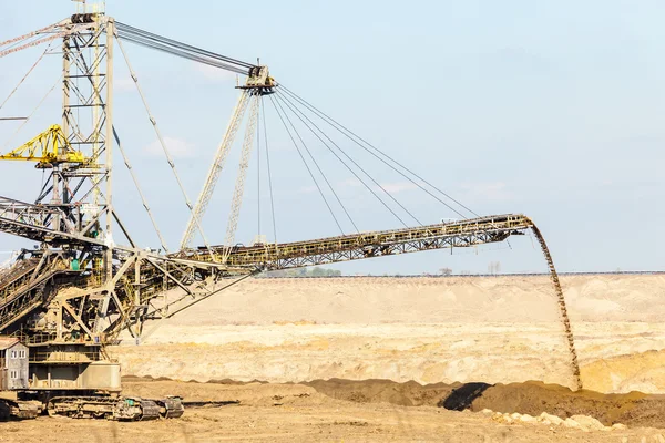 Opencast brown coal mine. — Stock Photo, Image