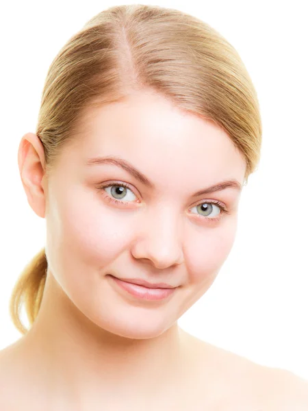 Portrait blond girl without makeup Royalty Free Stock Images