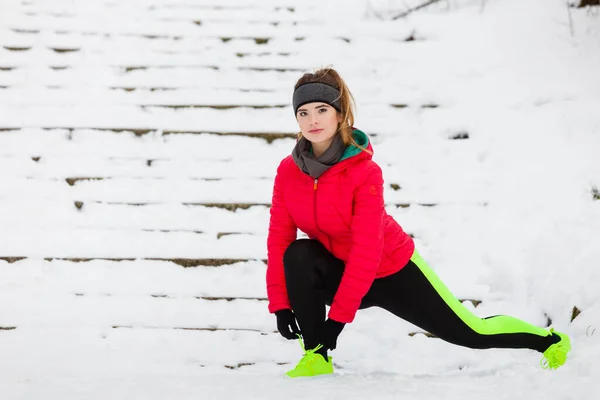 Exercice Sport Plein Air Idées Tenue Sportive Femme Portant Des — Photo