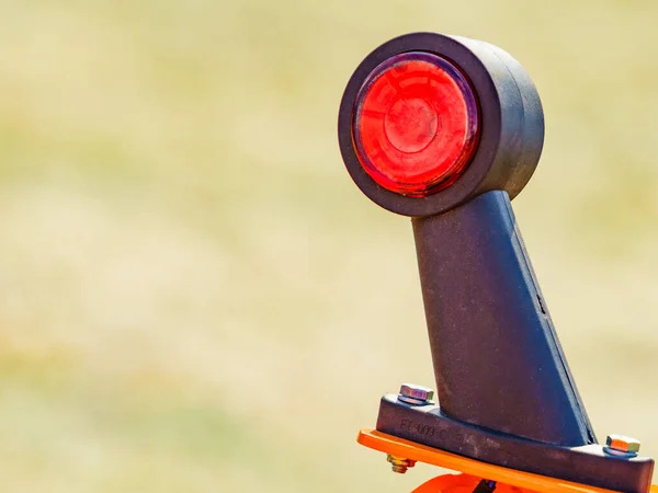 Endumrandung Markierungslampe Rotes Licht Element Aus Traktor Bagger Industriefahrzeug Landmaschine — Stockfoto