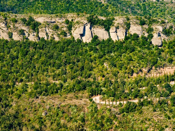 Góra Montserrat Skalisty Krajobraz Katalonia Hiszpania — Zdjęcie stockowe