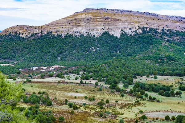 Attrazione Turistica Spagna Green Valley Con Sad Hill Cemetery Cimitero — Foto Stock