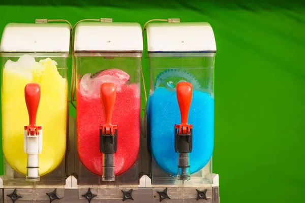 Máquina Aguanieve Slushy Hielo Hizo Bebida Colorida Refrescante Durante Verano — Foto de Stock