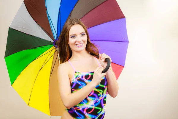 Mode Tolle Outfits Für Den Sommer Glückliche Frau Mit Langen — Stockfoto