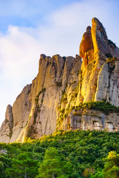Montserrat Catena Montuosa Vicino Barcellona Catalogna Spagna Paesaggio Roccioso Attrazione — Foto Stock