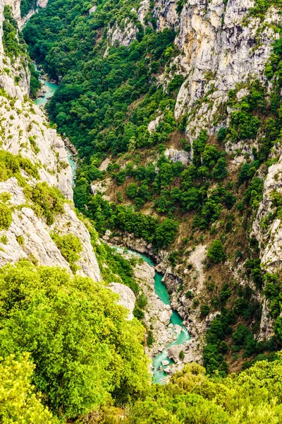 Στο Φαράγγι Βέρντον Στην Προβηγκία Της Γαλλίας Περιφερειακό Φυσικό Πάρκο — Φωτογραφία Αρχείου