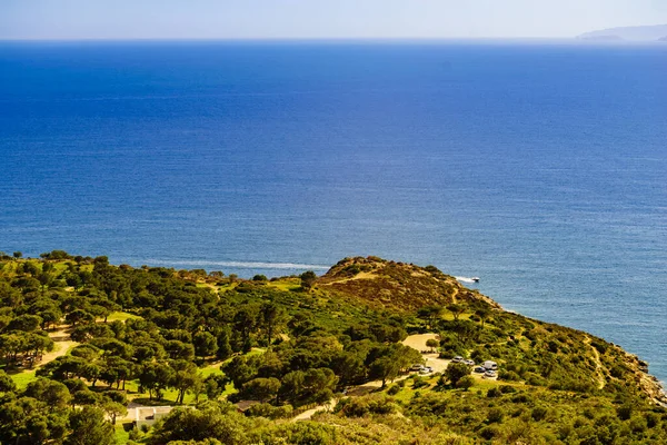 Côte Espagnole Mer Méditerranée Punta Falconera Paysage Avec Sentier Pédestre — Photo