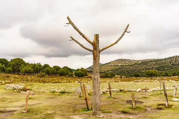 Cimetière Sad Hill Burgos Espagne Lieu Touristique Lieu Tournage Été — Photo