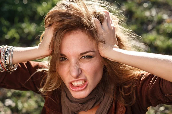 Mulher com raiva — Fotografia de Stock