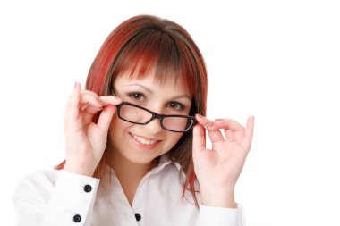 Gülümseyen genç kadın