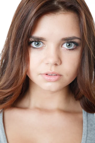 Portrait of young beautiful female — Stock Photo, Image