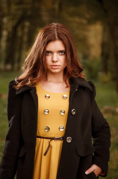 Young female in forest — Stock Photo, Image