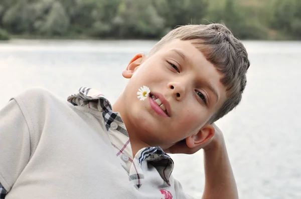 Boy on vacation — Stock Photo, Image