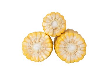 Corn isolate on white background with clipping paths