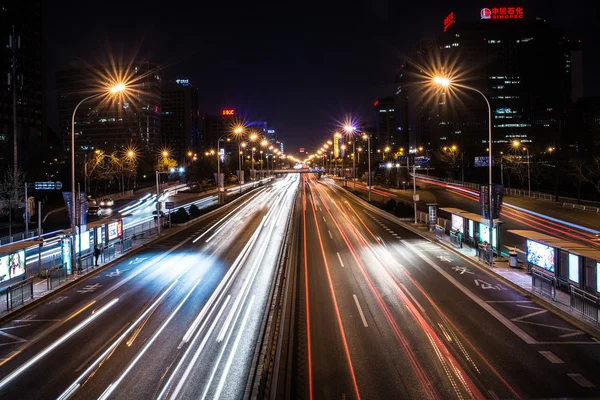 Night road Stock Image