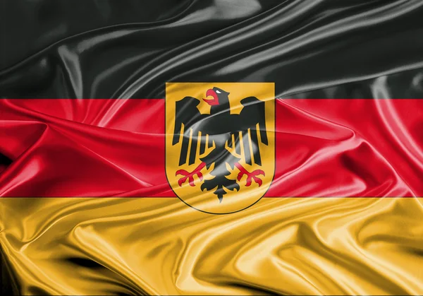 German Flag Satin — Stock Photo, Image