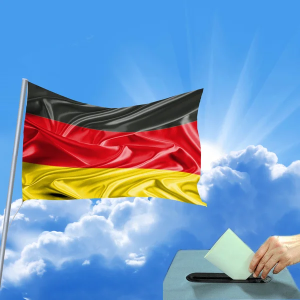 Выборы флага Германии — стоковое фото