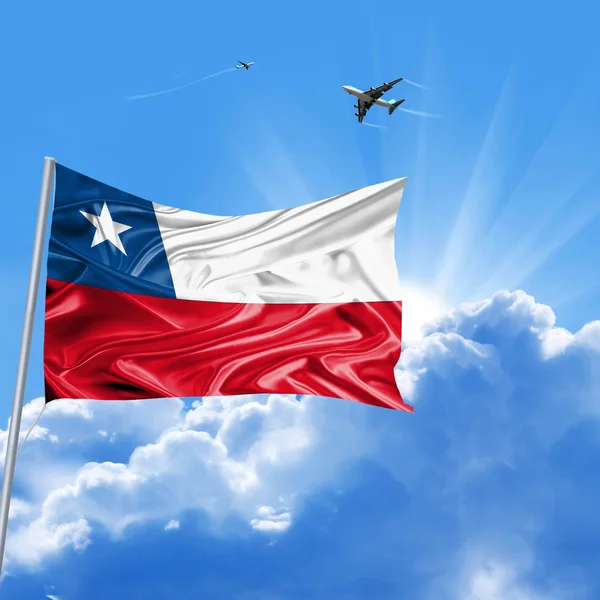 Chile flag holiday — Stock Photo, Image