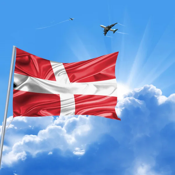 デンマークの旗の休日 — ストック写真