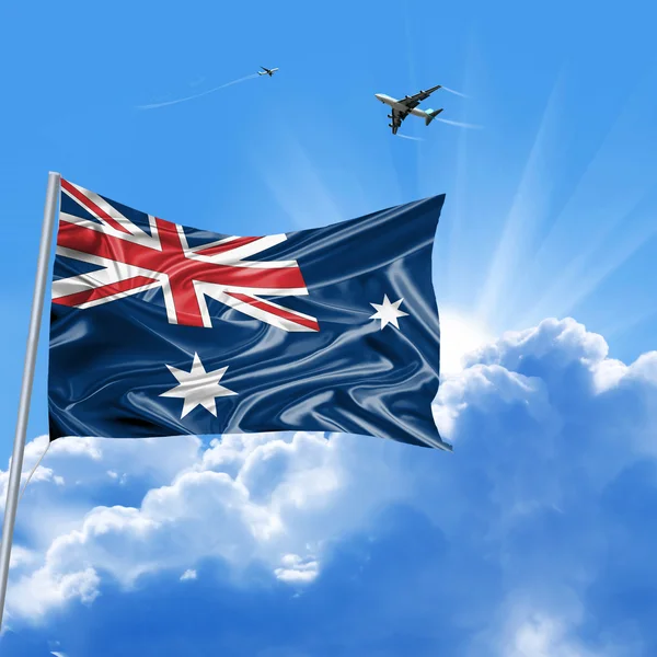 オーストラリアの旗の休日 ロイヤリティフリーのストック写真