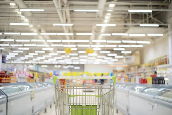 Hintergrund Und Hintergrundbild Des Warenkorbs Supermarkt Kaufhaus Für Die Auswahl — Stockfoto