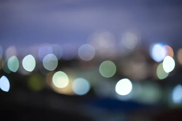 Verschwommener Abstrakter Bokeh Hintergrund Der Lichter Bangkoks Der Nacht — Stockfoto