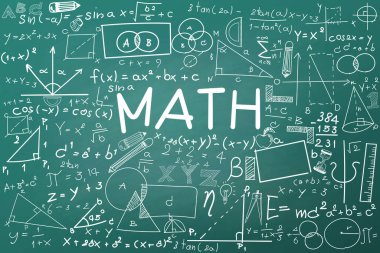 Karalama matematik tahtası. Matematiksel teori formülleri ve denklemleri