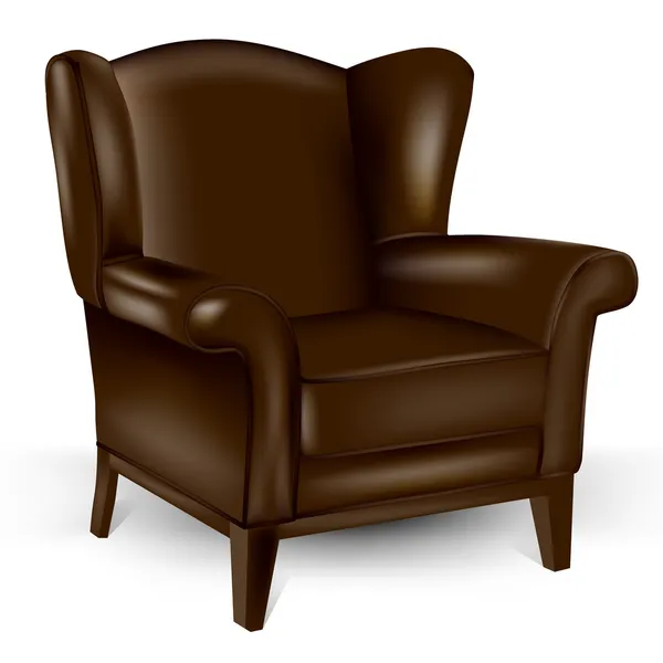 棕色椅子皮肤 — 图库矢量图片