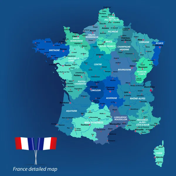 France_Map — Stock Vector