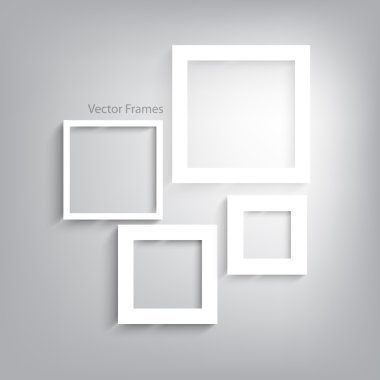 Beyaz vektör çerçeve.