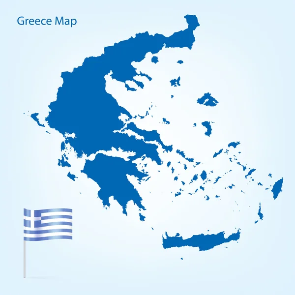 Grecia Mapa — Archivo Imágenes Vectoriales