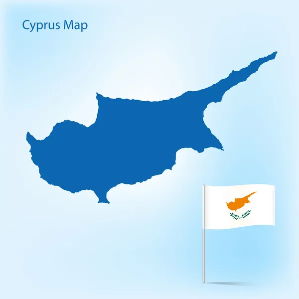 Mapa Cypr — Wektor stockowy