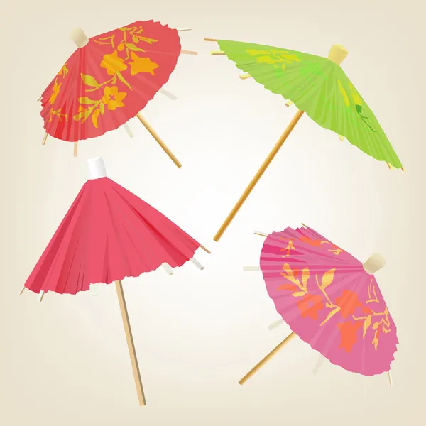 Cocktail parasol a — Image vectorielle