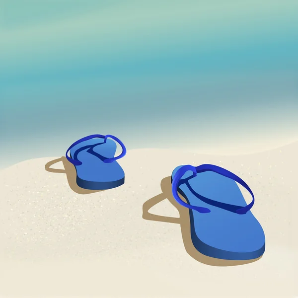 FlipFlopsSea un — Vector de stock