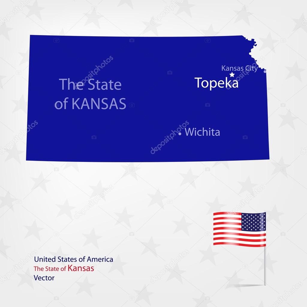 American Map Kansas